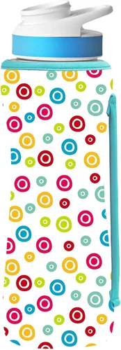 Vista 20 de Funda estampada de 22 onzas compatible con botellas de agua Cirkul para botellas de plástico y acero inoxidable, neopreno de 22 onzas, material que