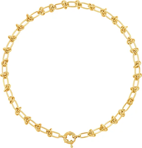 Vista 16 de Aobei Pearl - Gargantilla de oro de 18 quilates con cadena de clip, cadena de bolas y dijes perlas barrocas biwa para mujeres Cadena de estación