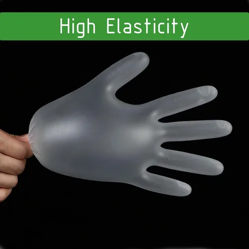 Vista 7 de Dr.GreenPanda Clear Vinyl Disposable Gloves Food Safe Latex Free Powder Free for Cooking Cleaning Food Service GPVF or MPVF