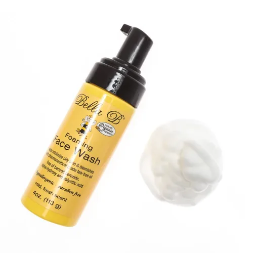Vista 7 de BELLA B Jabón facial espumoso de 4 onzas – Lavado facial seguro para el embarazo – Lavado facial espumoso de árbol de té hecho con ingredientes