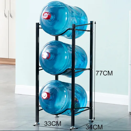 Vista 2 de Soporte para jarra de agua de 5 galones, estante de almacenamiento para botellas de agua, estante de soporte para contenedor de agua, organizador
