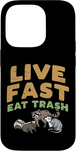 Vista 17 de iPhone 16 Fast Live Eat Trash Raccoon Opossum Skunk Street Cats Gift Case