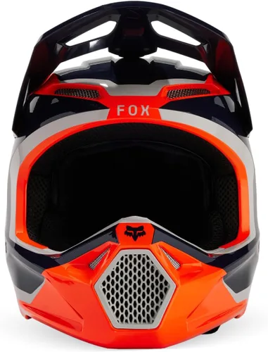 Vista 2 de Fox Racing Casco unisex para motocross V1, naranja fluorescente, talla XXL