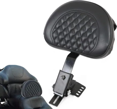 Vista 9 de Respaldo de conductor ajustable enchufable para motos AUFER, compatible con modelos Touring 1997-2024 Road King, Street Glide, Road Glide, Electra