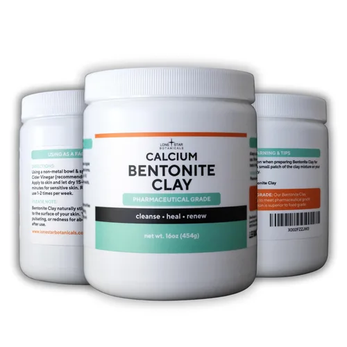 Vista 2 de Polvo curativo de arcilla de bentonita de calcio, farmacéutica pura, mejor que la de grado alimenticio, máscara de desintoxicación para rostro