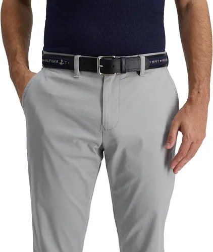 Vista 22 de Tommy Hilfiger Men's Fabric Inlay Casual Belt with Classic Harness Buckle