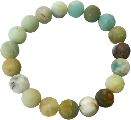 Vista 43 de Gem Avenue Handmade Round Bead Stretch Bracelet Unisex Natural Stone Beaded Jewelry for Men & Women, Elastic Wristband for Daily Wear
