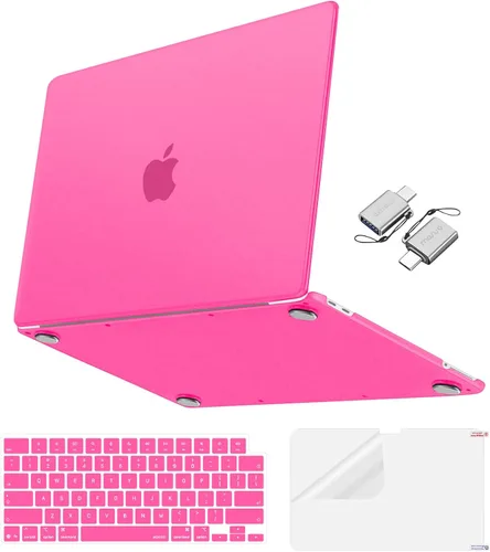 Vista 18 de MOSISO Compatible con MacBook Neo Case 13 pulgadas 2026 A3404 A18 Pro Chip Rubor transparente