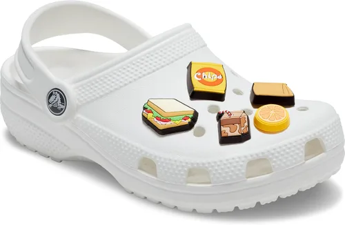 Vista 4 de Crocs Jibbitz - Dijes para zapatos, paquete múltiple de comida para el desayuno, lindos dijes de Crocs, lonchera