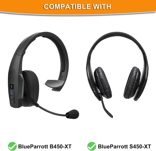 Vista 2 de B450-XT Mod Kit almohadillas para los oídos + espuma para micrófono, funda de repuesto defean para almohadillas compatibles con auriculares