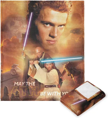 Vista 86 de Northwest Star Wars Manta Decorativa Silk Touch, 40" x 50", Villanos del Lado Oscuro