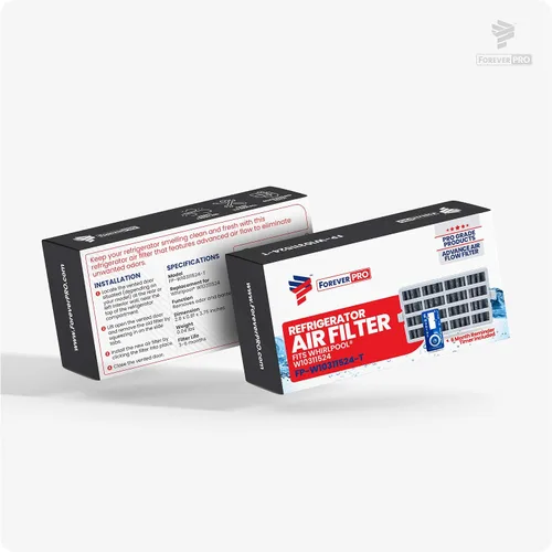 Vista 2 de ForeverPRO W10311524 Conjunto de filtro de aire con temporizador recordatorio para refrigerador Whirlpool 2319308 AIR1 W10315189 W10335147