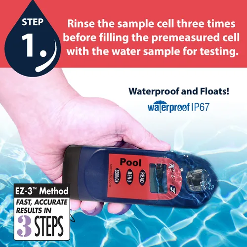 Vista 5 de [Usado] ITS 486201 Pool Exact EZ Photometer - Kit de prueba de agua de piscina digital de entrada - 6 pruebas cada uno