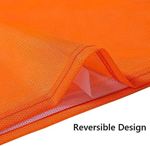 Vista 4 de TopTie Conjuntos de 12 (#1-12) Camiseta sin mangas numerada reversible Pinnies Chalecos de entrenamiento para deportes de fútbol, camiseta de fútbol