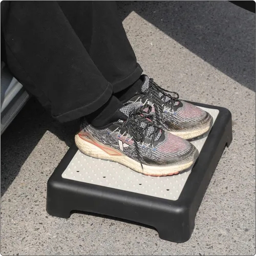 Vista 5 de Fotree Taburete de un solo paso, plataforma de seguridad para personas mayores y adultos, plataforma antideslizante para escaleras, automóvil, cama