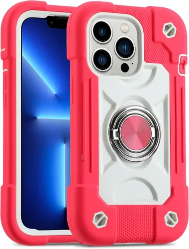 Vista 38 de MARKILL Funda compatible con iPhone Air de 6.5 pulgadas 2025 con soporte de anillo giratorio de 360 grados, protección contra caídas de grado