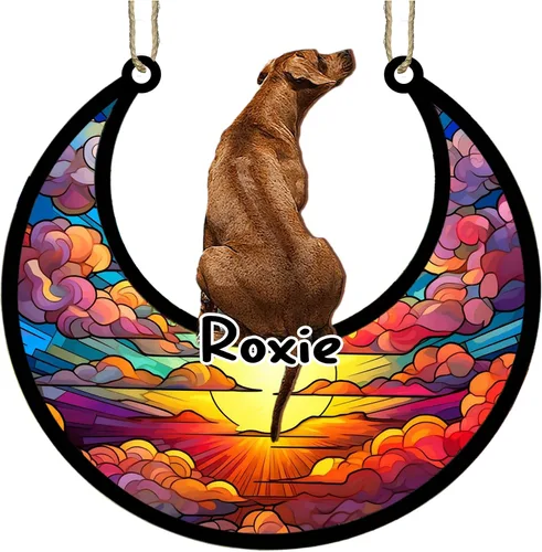 Vista 82 de LOVELYPOD Adorno de Navidad personalizado para perro pastor australiano, atrapasoles conmemorativo, adorno de Navidad de pastor australiano