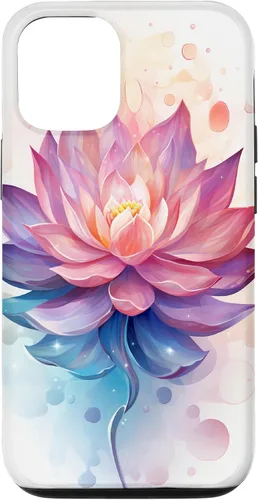 Vista 28 de Funda con ilustración de flor de loto para iPhone 17