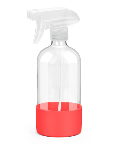Vista 17 de Rionisor - Botellas de cristal con rociador con protección de manga de silicona, contenedores recargables vacíos de 16 oz, Negro, 1 paquete