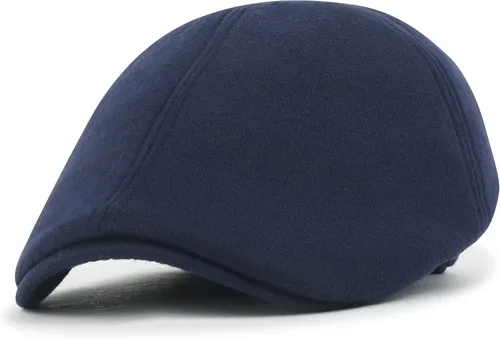 Vista 8 de ililily Gorra plana de algodón suave Newsboy Ivy Stretch Fit Driver Hunting Hat