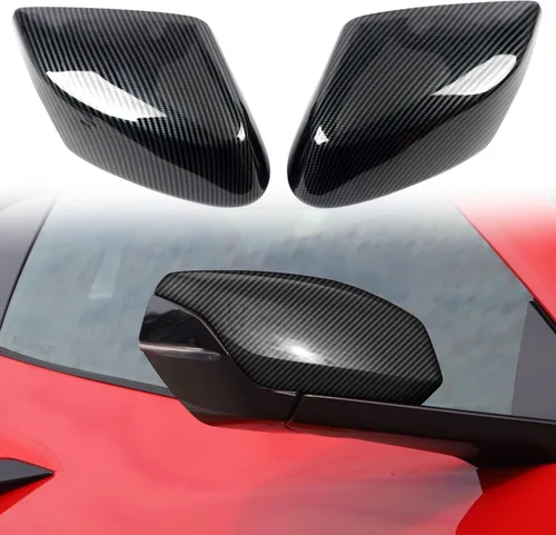 Vista 3 de ITrims Para Chevrolet Corvette C8 2020 2021 2022 2023 Accesorios de coche Accesorios de coche Exterior de la puerta trasera cubierta del espejo