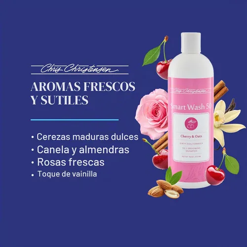 Vista 5 de Chris Christensen SmartWash50 Champú ultra concentrado para perros, hace hasta 50 botellas, acicalar como un profesional, deliciosamente perfumado