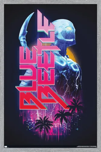 Vista 13 de Trends International Póster de pared de DC Comics Movie Blue Beetle Versión sin marco
