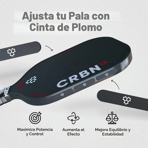 Vista 2 de CRBN Pickleball - Tungsten and Lead Tape for Pickleball Paddles Enhance Paddle Stability & Expand Sweet Spot