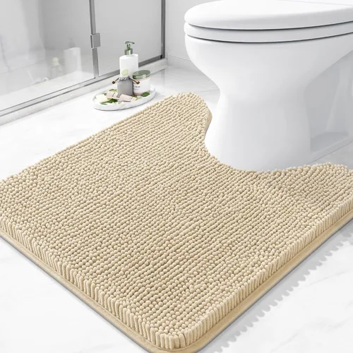 Vista 178 de Arotive Alfombras de baño de felpilla extrasuaves y absorbentes, de 24 x 16 pulgadas, lavables a máquina, parte trasera de goma antideslizante