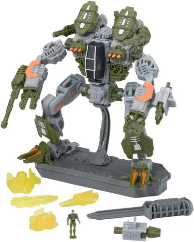 Vista 4 de Snap Ships Forge Maul FT-12 Assault Mech - Construir para la batalla - No requiere baterías - Construye 3 diseños diferentes -8+