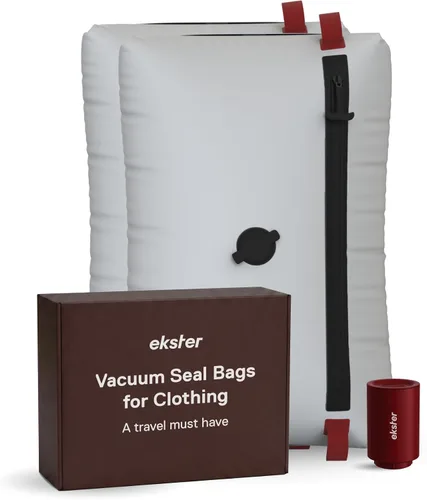 Vista 10 de Ekster Kit de vacío de viaje - Bolsas de vacío de viaje con bomba - 1