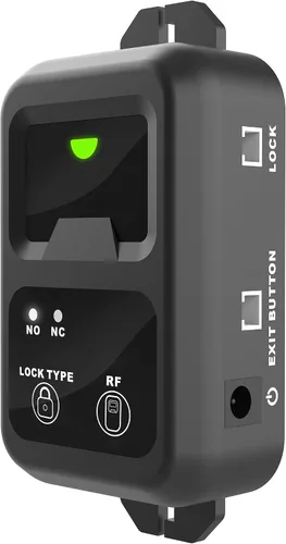 Vista 2 de UHPPOTE Control de acceso remoto con cerradura electromagnética impermeable de 600 libras para el control de acceso de puerta hacia fuera