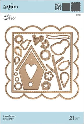Vista 4 de Spellbinders Shapeabilities Sweet Tweets de Tammy Tutterow Grabado/Oblea, troqueles finos