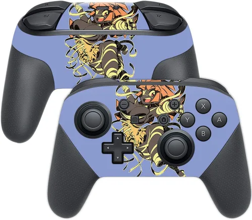 Vista 29 de MightySkins Skin compatible con Nintendo Switch Pro Controller - Alien Battle Funda protectora de vinilo duradera y única Fácil de aplicar