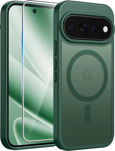 Vista 109 de FNTCASE - Funda para iPhone 16 Pro: magnética, mate, translúcida, de grado militar, protectora contra caídas, resistente, fina, duradera y a prueba