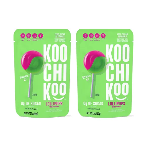 Vista 6 de Koochikoo Paletas sin azúcar con vitamina C, sandía, 10 unidades (paquete de 10)