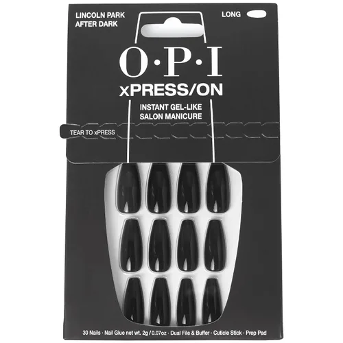 Vista 22 de OPI xPRESS/ON Press on Nails Short Round Classic, Long Almond & Coffin Shape Press-On Professional Nail Art Kit
