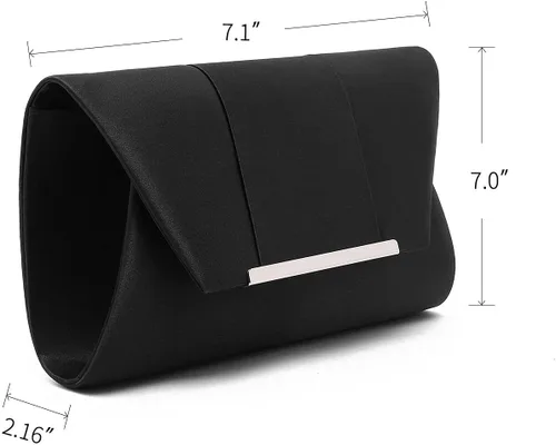 Vista 2 de Bolso de mano de noche para fiesta de graduación, elegante, formal, sobre de boda