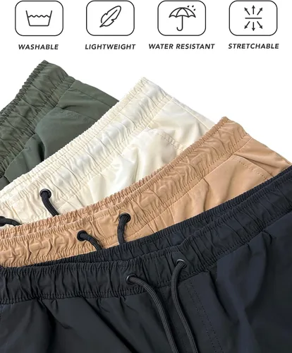 Vista 5 de Southpole Men's Basic Active Cargo Jogger Pants, Fleece & Tech Woven Nylon