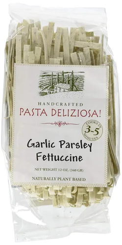 Vista 2 de Pasta Deliziosa! Pasta artesanal, Linguine con condimento de Bahía de Chesapeake, 12 onzas
