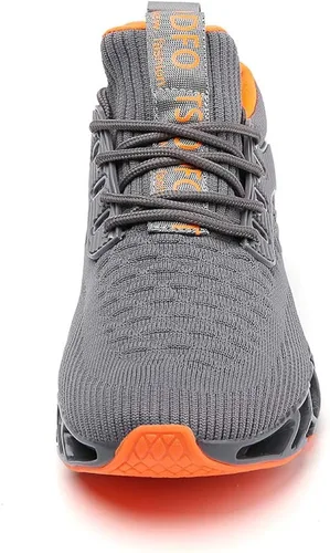 Vista 5 de SKDOIUL Tenis para correr para hombre, tenis de malla transpirable para corredores de senderos