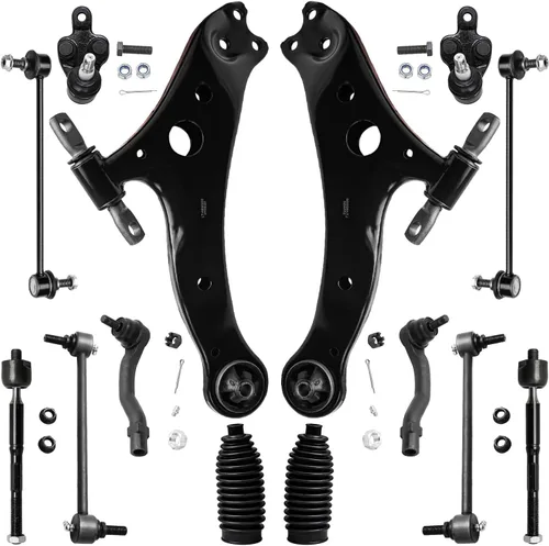 Vista 132 de Detroit Axle - Kit de suspensión frontal de 15 piezas para Jeep Grand Cherokee 99-04 1999 2000 2001 2002 2003 2004, brazos de control superior e