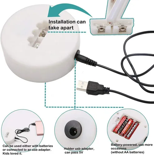 Vista 7 de ENUOLI Lámpara de luz LED de neón en forma de estrella blanca cálida con base, funciona con pilas y USB, letrero de neón LED en forma de estrella