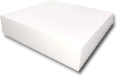 Vista 6 de FoamTouch Cojín de espuma para tapicería de alta densidad, 2 pulgadas de alto x 18 pulgadas de ancho x 18 pulgadas de largo, fabricado en Estados