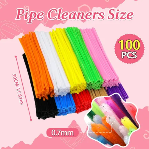 Vista 3 de Eppingwin 1000 cuentas de poni + limpiapipas de 12 pulgadas para manualidades