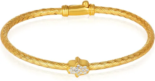 Vista 11 de Alef Bet by Paula Hamsa Hand Bracelet Sterling Silver for Women Worn for Protection and Abundant Blessings Beautiful Design for Everyday Wear
