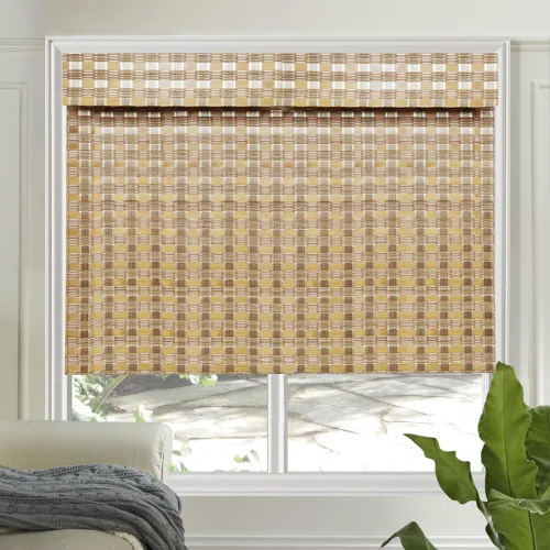 Vista 23 de LETAU cortinas de madera para ventanas con cenefa, filtran la luz