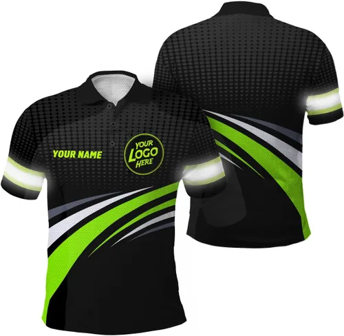Vista 17 de Uniform Company - Polo reflectante de alta visibilidad para hombres y mujeres, polo de seguridad, ropa de trabajo para trabajadores