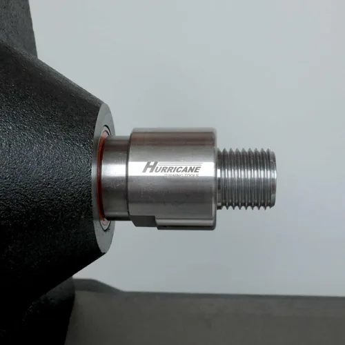 Vista 5 de Hurricane Turning Tools, Adaptador de husillo de cabezal para torno de madera, convierte husillo de 1 "x 8 TPI a 1 1/4" x 8 TPI