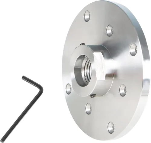Vista 6 de kimllier Placa frontal de torno de acero de 6 pulgadas, placa frontal de torno de madera, apta para husillo de 1-1/4 pulgadas x RH 8Tpi con juego